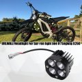 Urlwall Upgraded Headlight For Sur Ron Segway Motorcycle Plug N Play Light Bar 60w Small Square Four Bulbs Headlamp With Switch