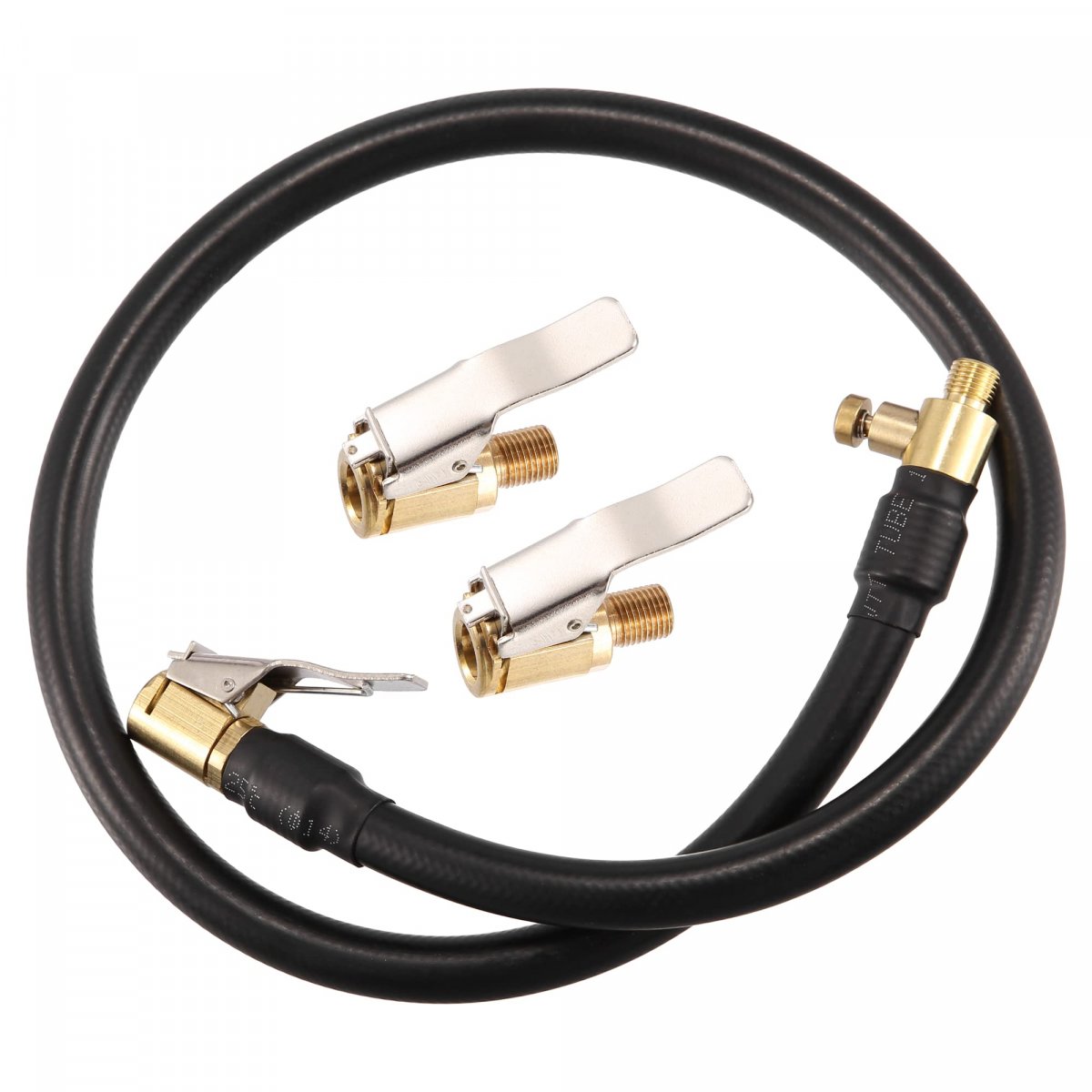 60cm 24 Tire Valve Stem Extension Inflator Extender Hose Set Universal Fit For Auto Motorcycle Bicycle