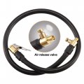X Autohaux 60cm 24 Tire Valve Stem Extension Inflator Extender Hose Set Universal Fit For Auto Motorcycle Bicycle