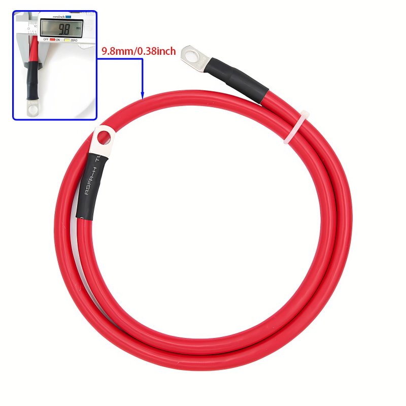 4 Awg Battery Cables Gauge Power Inverter With 5 16 Ring Terminals For Solar Rv Auto Marine Car Boat I Length 3 Ft