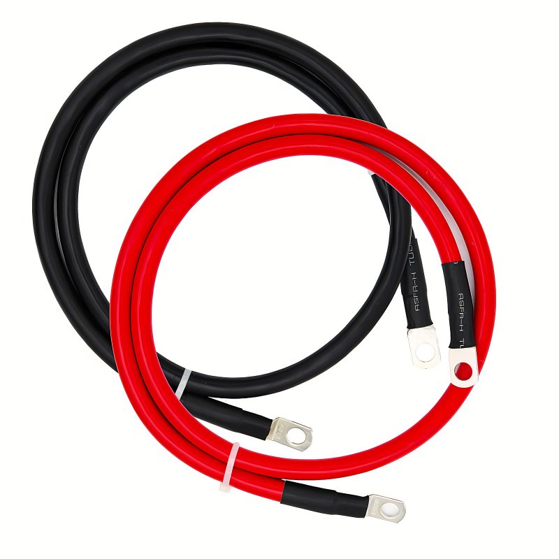 4 Awg Battery Cables Gauge Power Inverter With 5 16 Ring Terminals For Solar Rv Auto Marine Car Boat I Length 3 Ft