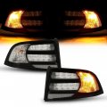 Hecasa 2pcs Rear Tail Light For 2004-2008 Acura Tl Black Housing Clear Lens Halogen Lh Rh 