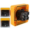 Baomain Red Sign Emergency Stop Switch Push Button Weatherproof 660v With Box 4pcs