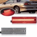 Njsbyl Led Side Marker Light Kits For 1993-2002 Chevy Camaro Red Turn Signal Lights Rear Fender Sidemarker Lamps Clear Lens