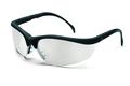 Crews Klondike Safety Glasses With Black Nylon Frame And Clear Indooroutdoor Mirror Polycarbonate Duramass Anti-scratch Lens 