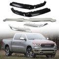Chrome Front Upper Grille Trim Molding With Brackets Replacement For R-a-m 1500 2019-2022 