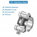 Uxcell 4pcs T-bolt Hose Clamp Working Range 23-25mm 201 Stainless Steel Intake Intercooler Clamps Adjustable Tube For Tubes