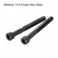 Uxcell 8-32x1-1 2 Hex Socket Head Cap Screw Bolts 12 9 Grade Alloy Steel 25pcs
