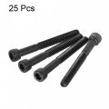Uxcell 8-32x1-1 2 Hex Socket Head Cap Screw Bolts 12 9 Grade Alloy Steel 25pcs