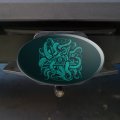 Cthulhu Elder Sign Pentagram Oval Tow Trailer Hitch Cover Plug Insert