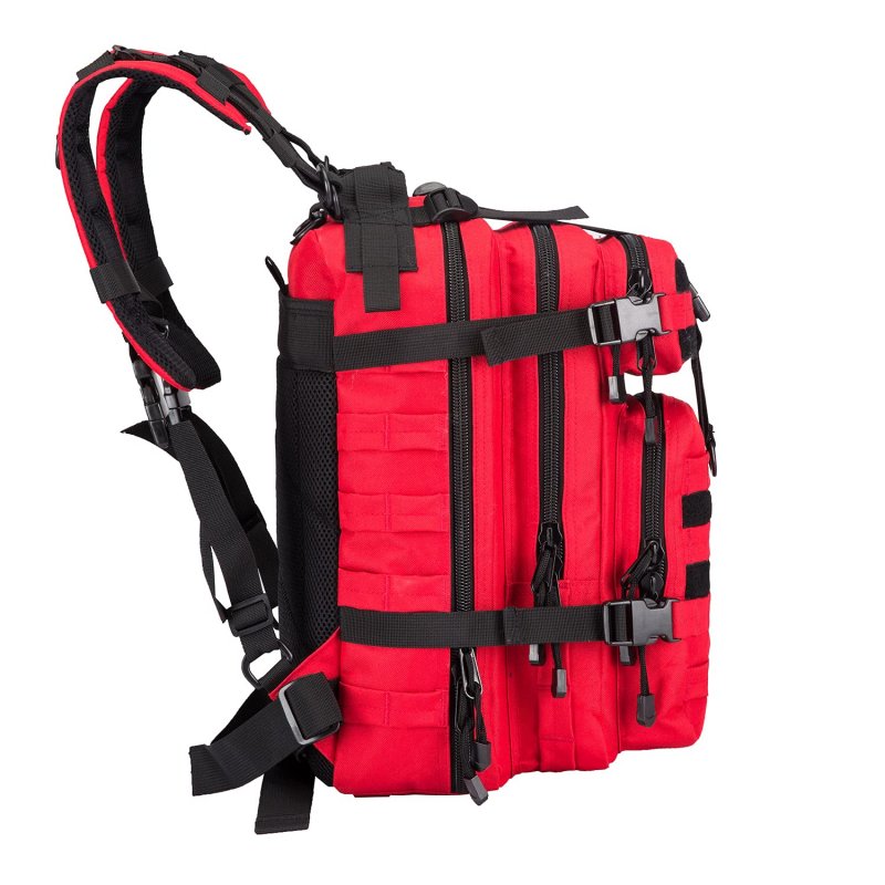 Zseararmy Small Military Survival Backpack Tactical Hydration For Hiking Riding Red