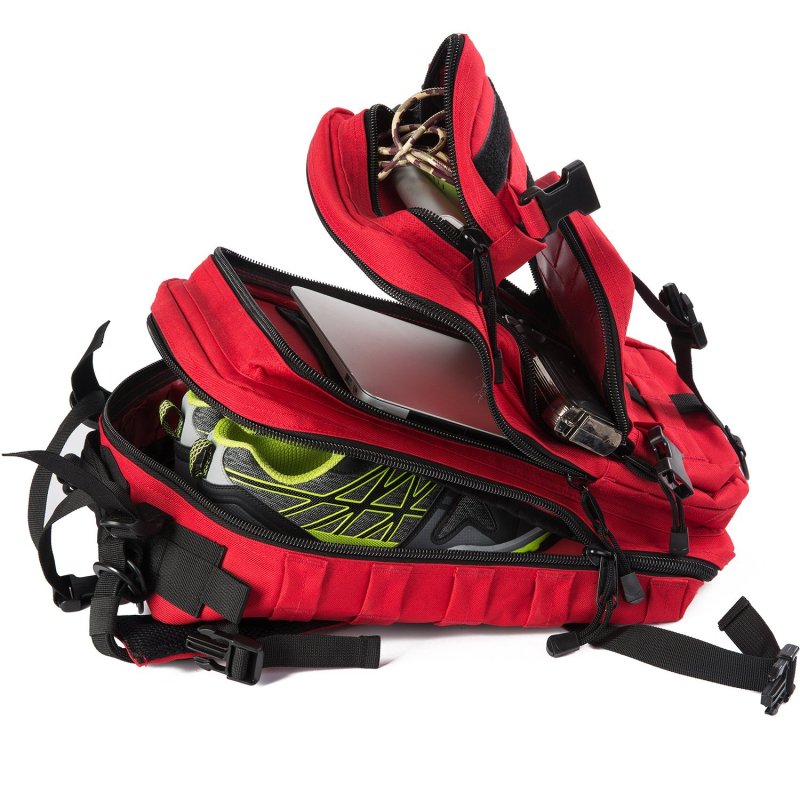Zseararmy Small Military Survival Backpack Tactical Hydration For Hiking Riding Red