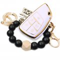 Key Fob Cover And Silicone Bead Bracelet Holder For Gmc Yukon Chevrolet Suburban Tahoe Buick Avenir Envisio 2021 2022 2023 2024 