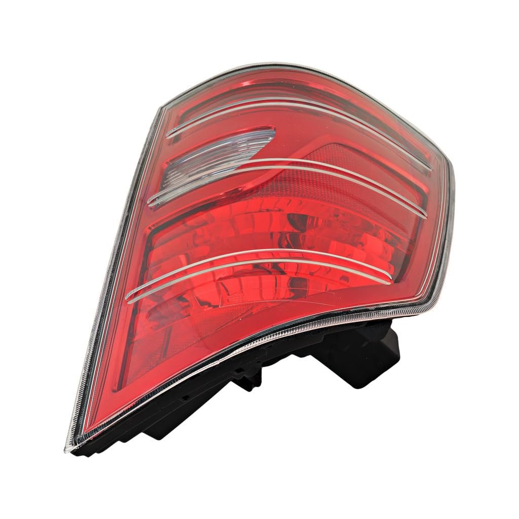 Passenger Side Tail Light Assembly For Honda Ridgeline 2009 2010 2011 Clear And Red Lens Housing Replacement Ho2819140
