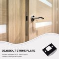 Tehaux Strike Plate Door Full Round Black Corner Extended Lip For Home