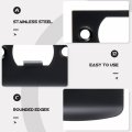 Tehaux Strike Plate Door Full Round Black Corner Extended Lip For Home