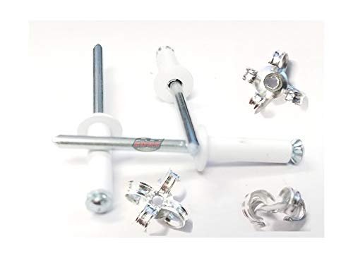 White 3 16 In Small Head Exploding Banana Peel Aluminum Pop Rivets 50 Pack For Oversized Holes Fiberglass And Sheet Metal