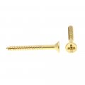 Prime-line Wood Screw Flat Head Phillips 6 X 1-1 4 In Solid Brass Pack Of 100