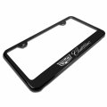 Au-tomotive Gold Laser Etched License Plate Frame For Cadillac Black