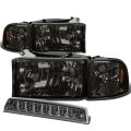 Compatible With Dodge Ram Br Be Pair Of Smoke Lens Amber Corner Headlight Led 3rd Brake Light