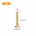 Uxcell Brass Wood Screws 40pcs M1 6 X 12mm Slotted Drive Flat Head Self Tapping Screw Countersunk For Woodworking Furniture