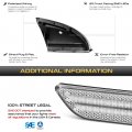 Vipmotoz Sequential Amber Led Side View Mirror Turn Signal Lights Compatible With 2009-2018 Dodge Ram 1500 2500 3500 2019-2022