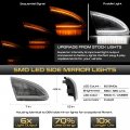 Vipmotoz Sequential Amber Led Side View Mirror Turn Signal Lights Compatible With 2009-2018 Dodge Ram 1500 2500 3500 2019-2022