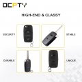 Ocpty Key Shell Case 3 Buttons Replacement For Audi Series Hyq12bby Pack Of 2