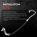 A-premium A C Suction Line Hose Assembly Compatible With Chevrolet Gmc Models Silverado 2500 Hd 3500 Classic 6 6l Compressor To