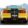 Ipick Image Made For Ford Mustang Cobra Outline In Yellow Black Metal License Plate Frame