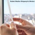 Uxcell 10m Silicone Foam Strip Solid Rod Window Sealing 3mm Rubber Weather Stripping For Car Door White