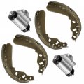 Caltric 2x Front Brake Cylinder With Pads Compatible Kawasaki 43092-0003 41047-0001