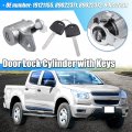 X Autohaux 1 Set Front Left Right Side Door Lock Cylinder With Keys For Chevy Colorado Gmc Canyon 2004-2012 Hummer H3 2006-2010
