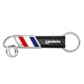 Ford F150 2015 Up Real Carbon Fiber Leather Key Chain With Red White Blue Stripe Chrome Black Finish 4 75 In X 0 Size