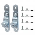 Jtder 2pcs Trailer Door Hasp Keeper Cargo For Enclosed Latch With Screw And Nut Mounting Firmware 