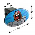 Teen Titans Go Cyborg Oval Tow Trailer Hitch Cover Plug Insert