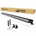 Willpower 50 Inch 240w Spot Single Row 19200lm Off Road Led Fog Driving Roof Bumper Light Bars 2 Style Mounting Brackets For