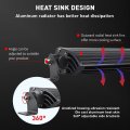 Willpower 50 Inch 240w Spot Single Row 19200lm Off Road Led Fog Driving Roof Bumper Light Bars 2 Style Mounting Brackets For