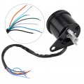 Universal Motorcycle Speedometer 0 160km H Digital Led Lcd Tachometer Speed Gauge Retro Black 