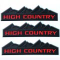Yoaoo 3x Genuine Black High Country Emblem Badges Door Tailgate 3d Nameplate For Silverado 1500 2500hd Sierra 3500hd Oem Red