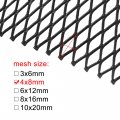 Uxcell 40x13 Inch Car Grille Mesh Aluminum Alloy Universal Bumper Rhombic Hole 4x8mm Black