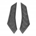 Car Hood Vent Trim Scoops For Trucks 2 Pcsbon Fiber Style Autos Bonnet Cover Rubber Front Vent Universal Car