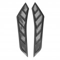 Car Hood Vent Trim Scoops For Trucks 2 Pcsbon Fiber Style Autos Bonnet Cover Rubber Front Vent Universal Car