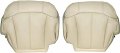 Driver And Passenger Side Bottom Seat Covers Replacement Leather Light Tan For Chevy Tahoe Suburban 1999 2000 2001 2002 