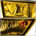 Auto Dynasty Compatible With Cadillac Escalade Esv Ext Pair Of Bumper Driving Fog Lights Amber Lens