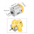 Uxcell 130 Electric Motor Kit 3v 22000rpm Mounting Bracket Holder 5 Set