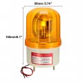 Uxcell Warning Light Rotating Flashing Industrial Signal Alarm Tower Lamp Ac 110v Yellow Lte1101