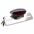 Httmt 12v Universal Red Lens Motorcycle Brake Rear License Plate Bracket Tail Light