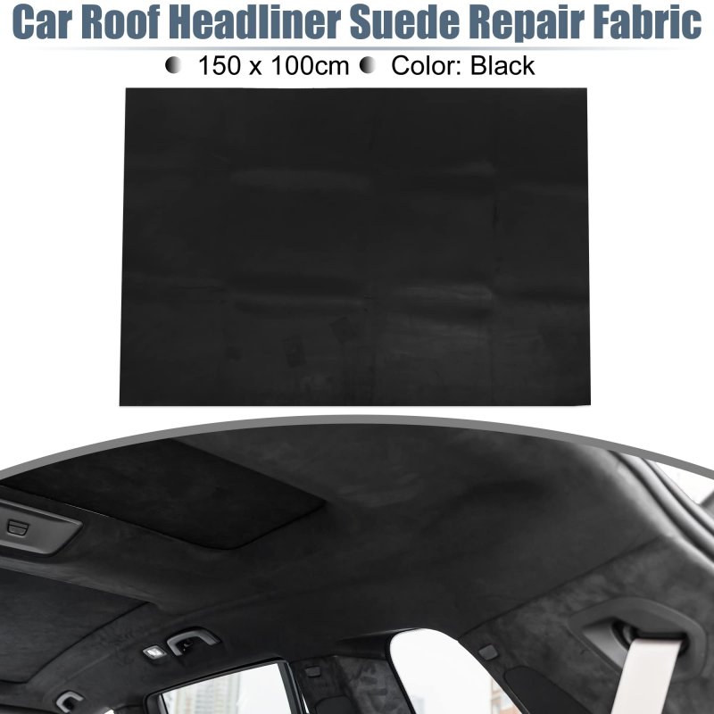 Suede Headliner Fabric 60 Length X 40 Width Foam Backed For Car Truck Rv Suv Interior Trim Protect Aging Broken Faded Diy