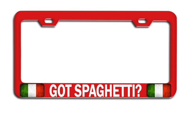 Got Spaghetti Italian Italy Rd Auto Metal License Plate Frame Tag Holder F90